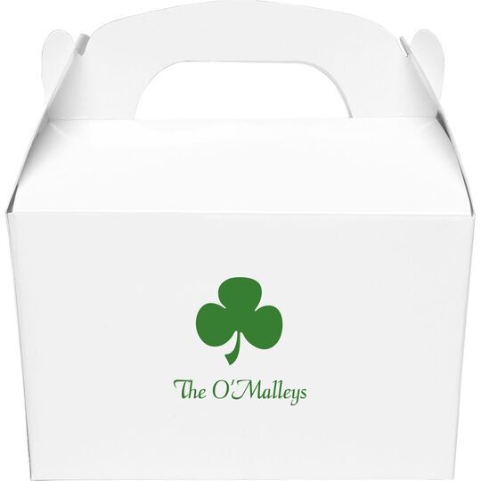 Three Leaf Shamrock Gable Favor Boxes