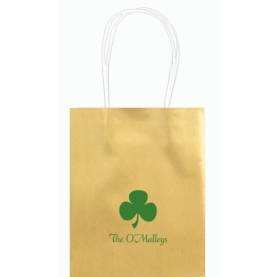 Three Leaf Shamrock Mini Twisted Handled Bags