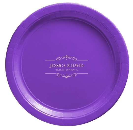 St. Regis Scroll Paper Plates