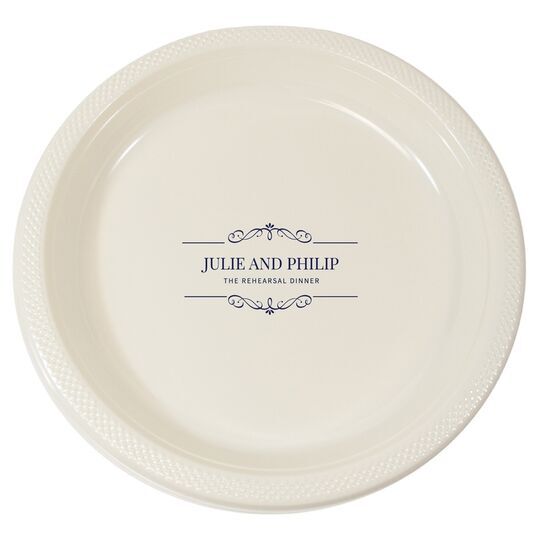 St. Regis Scroll Plastic Plates