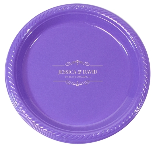 St. Regis Scroll Plastic Plates