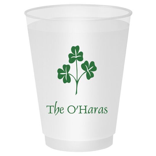 Three Clovers Shatterproof Cups