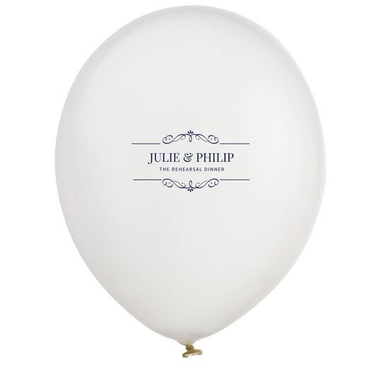 St. Regis Scroll Latex Balloons