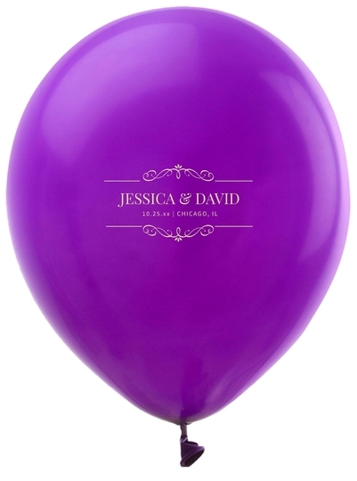 St. Regis Scroll Latex Balloons