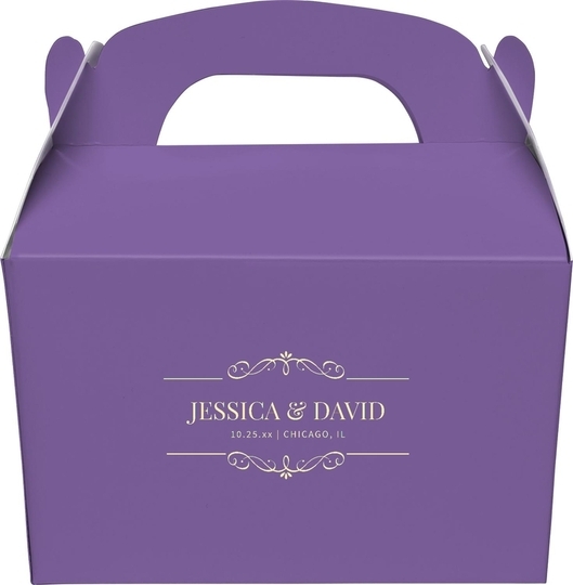 St. Regis Scroll Gable Favor Boxes