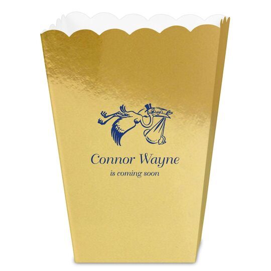 Special Stork Delivery Mini Popcorn Boxes