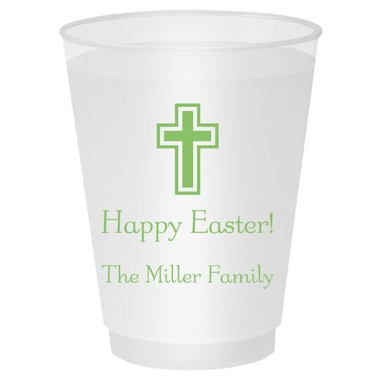 Outlined Cross Shatterproof Cups