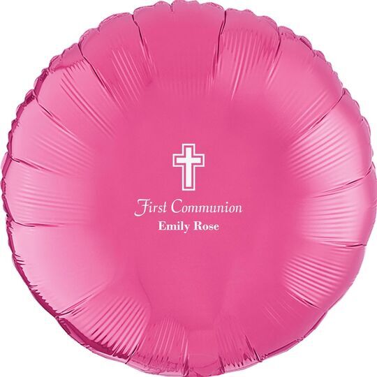 Outlined Cross Mylar Balloons