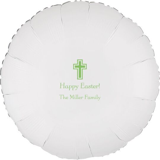 Outlined Cross Mylar Balloons