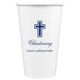 Outlined Cross Paper Coffee Cups Image 1 of 4