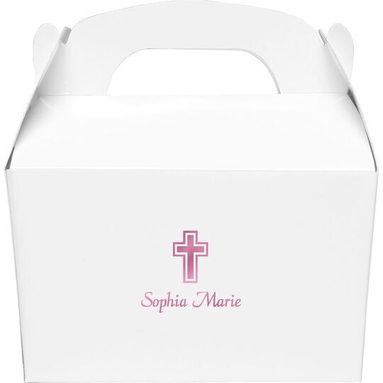 Outlined Cross Gable Favor Boxes
