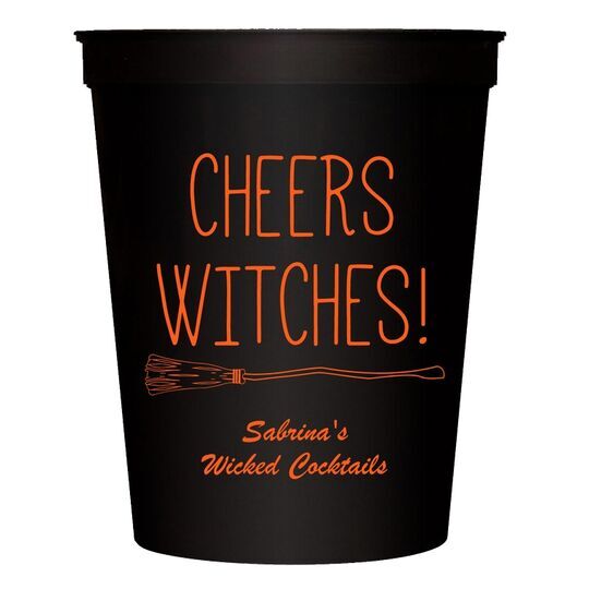Cheers Witches Halloween Stadium Cups