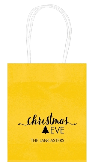 Elegant Christmas Eve Mini Twisted Handled Bags