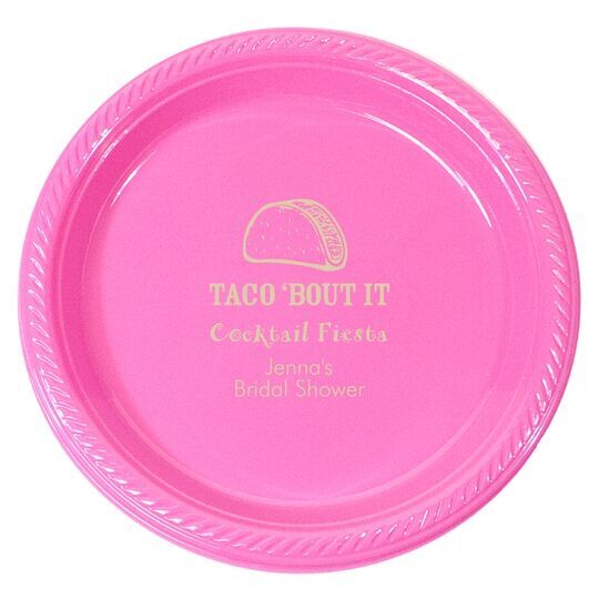 Taco Bout It Plastic Plates