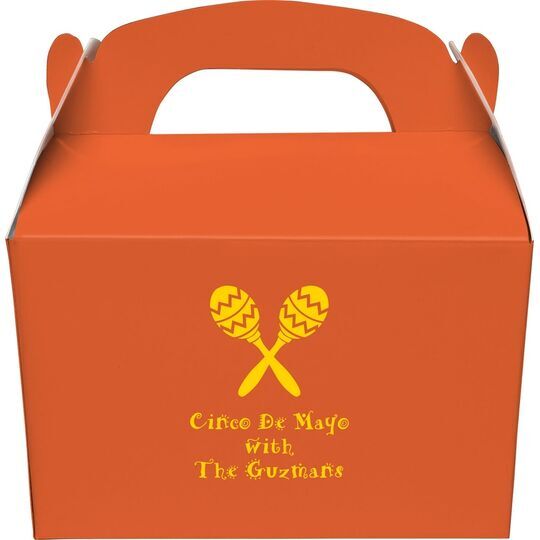 Maracas Gable Favor Boxes