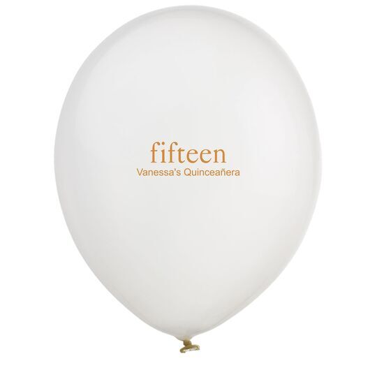 Select Your Big Number Latex Balloons