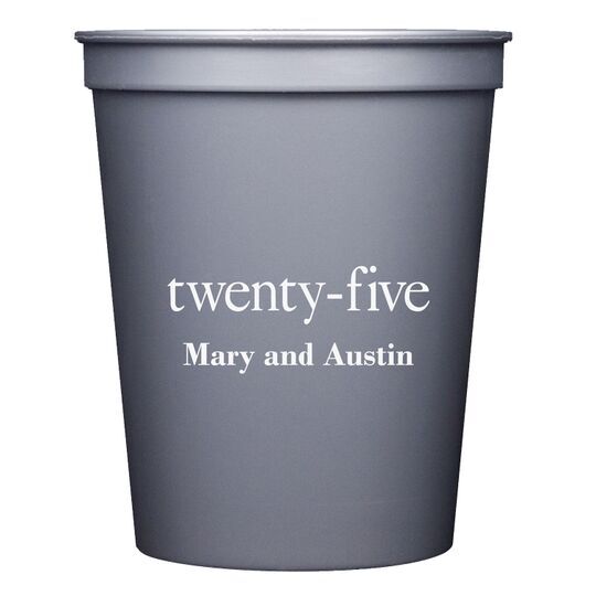 Select Your Big Number Stadium Cups