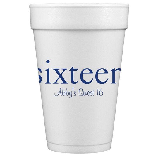 Select Your Big Number Styrofoam Cups