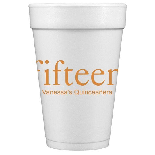 Select Your Big Number Styrofoam Cups