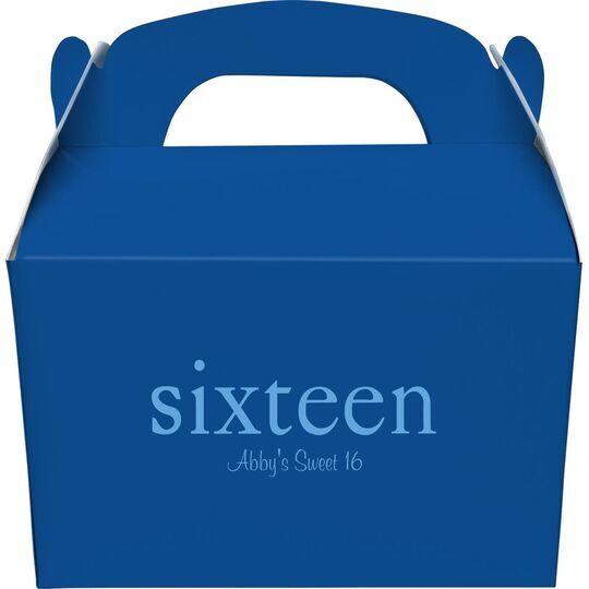 Select Your Big Number Gable Favor Boxes