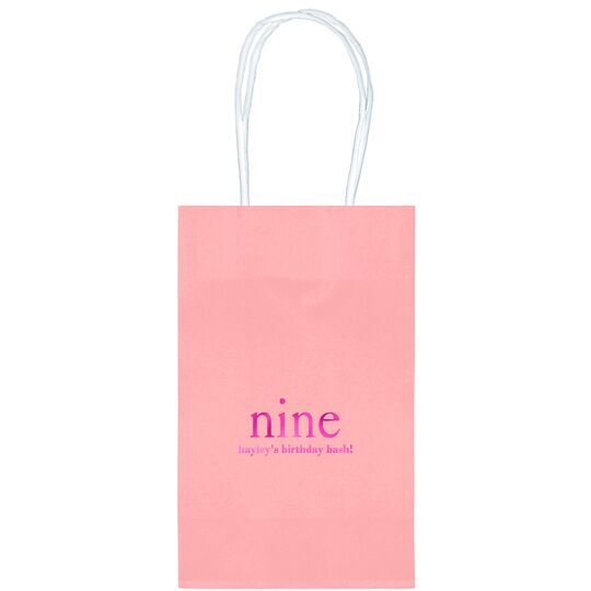Select Your Big Number Medium Twisted Handled Bags