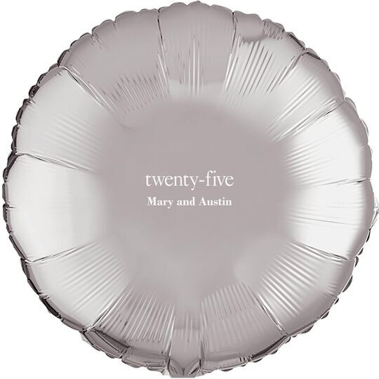 Select Your Big Number Mylar Balloons