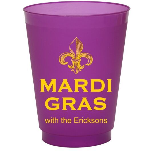 Personalized Shatterproof Mardi Gras Party Cups