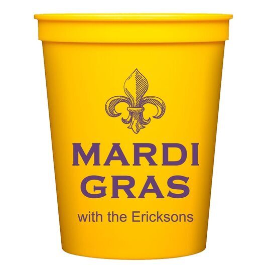 Mardi Gras Stadium Cups