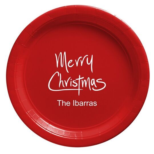 Fun Merry Christmas Paper Plates