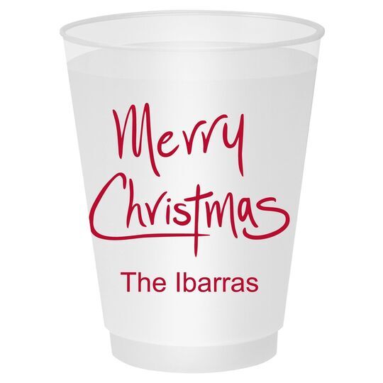 Fun Merry Christmas Shatterproof Cups