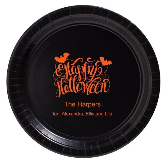 Happy Halloween Paper Plates