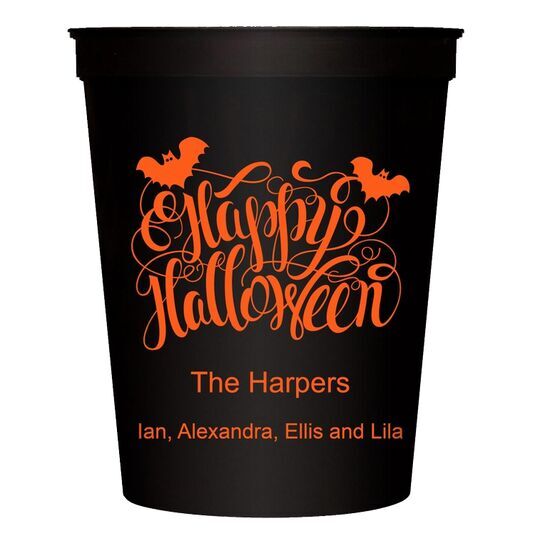 Happy Halloween Stadium Cups