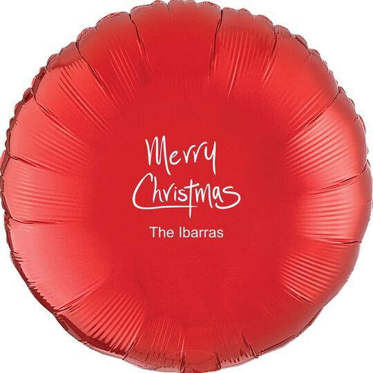 Fun Merry Christmas Mylar Balloons