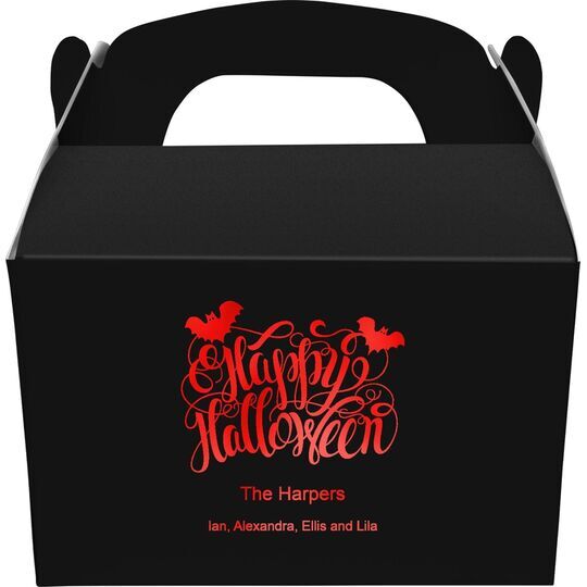 Happy Halloween Gable Favor Boxes