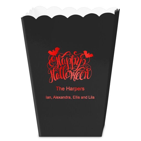 Happy Halloween Mini Popcorn Boxes