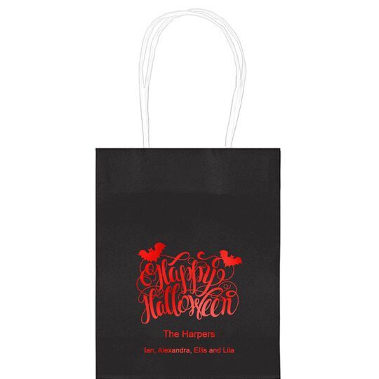 Happy Halloween Mini Twisted Handled Bags