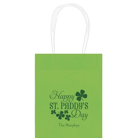 Happy St. Paddy's Day Mini Twisted Handled Bags