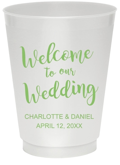 Welcome to our Wedding Colored Shatterproof Cups