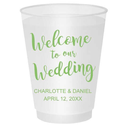 Welcome to our Wedding Shatterproof Cups