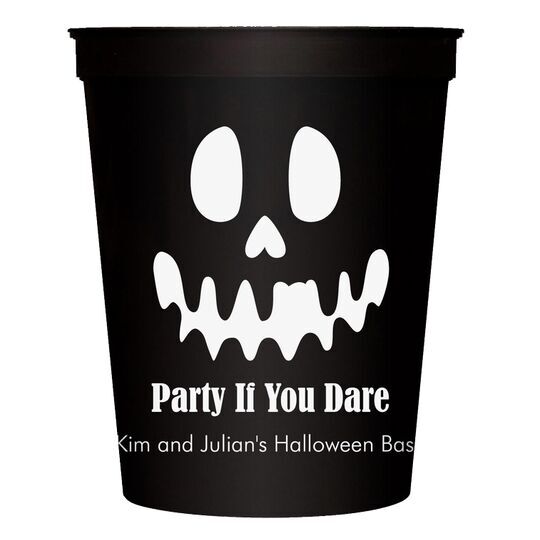 Ghost Face Stadium Cups