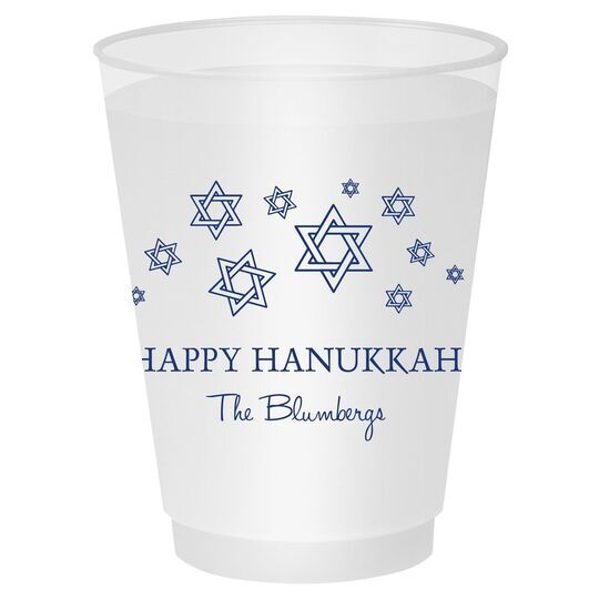 Modern Jewish Star Galaxy Shatterproof Cups