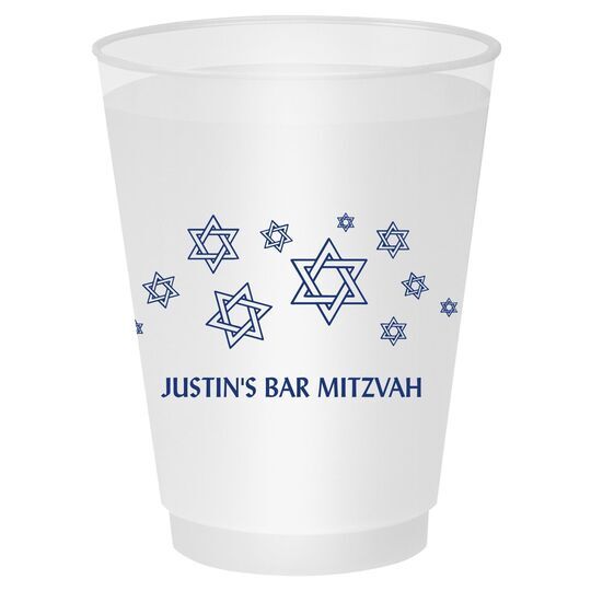 Modern Jewish Star Galaxy Shatterproof Cups