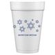 Modern Jewish Star Galaxy Styrofoam Cups Image 2 of 2