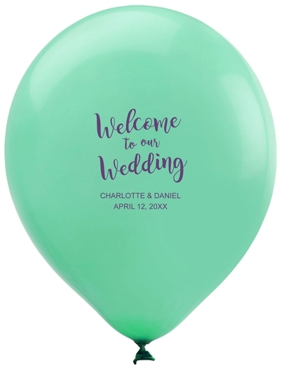 Welcome to our Wedding Latex Balloons