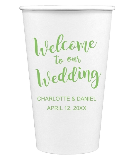 Welcome to our Wedding Paper Coffee Cups