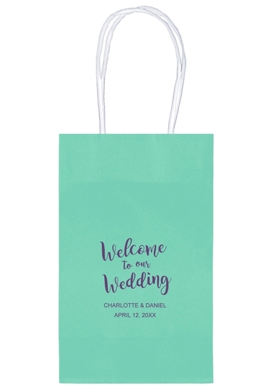 Welcome to our Wedding Medium Twisted Handled Bags