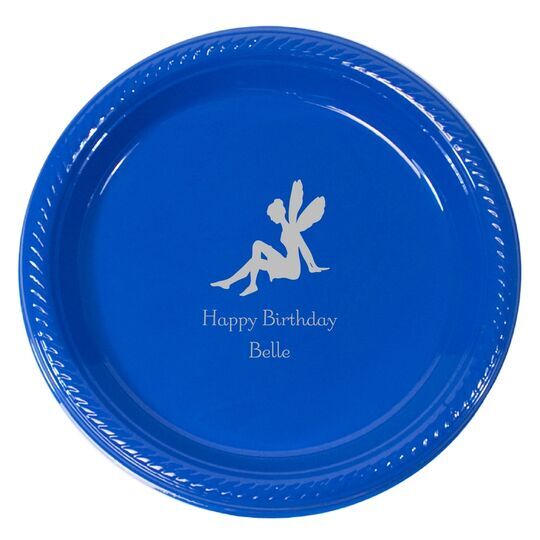 Fairy Silhouette Plastic Plates