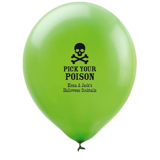 Pick Your Poison Latex Balloons