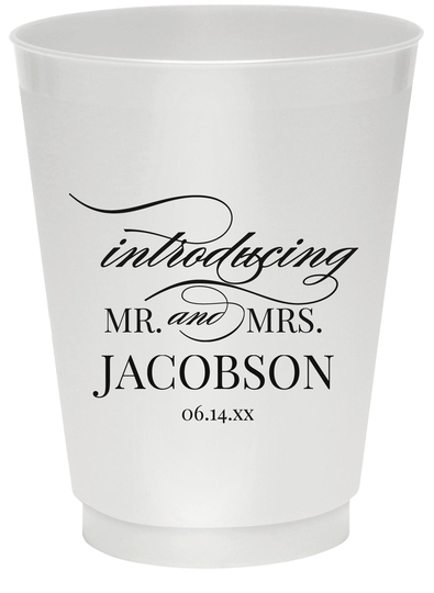 Introducing Mr and Mrs Colored Shatterproof Cups