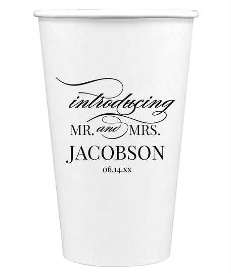 Introducing Mr and Mrs Paper Coffee Cups